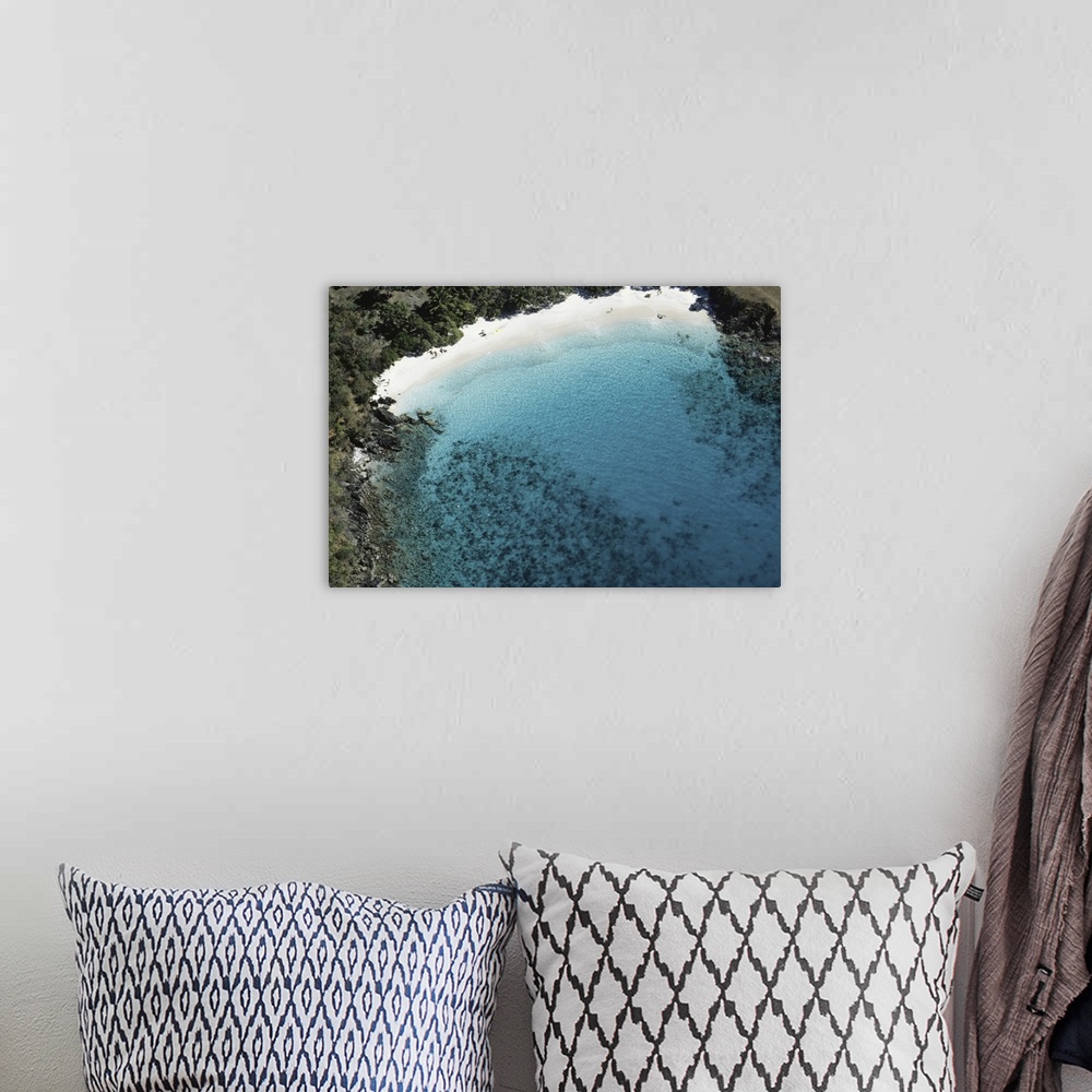 A bohemian room featuring Coastline, St. John, US Virgin Islands