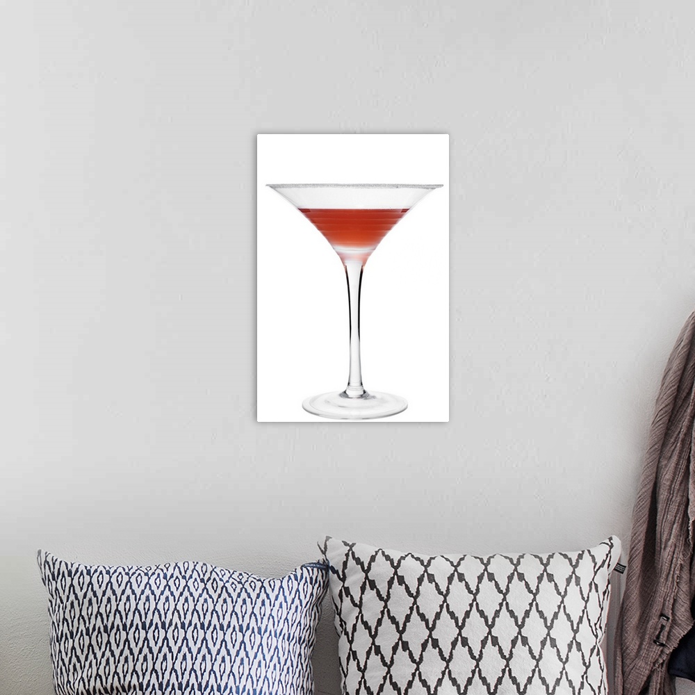 A bohemian room featuring Cocktail on white background
