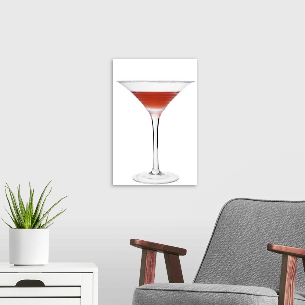 A modern room featuring Cocktail on white background