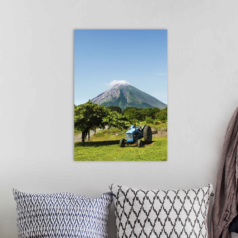 A bohemian room featuring Concepcion volcano is one of two volcanoes forming Ometepe Island in Lake Nicaragua. It is still ...