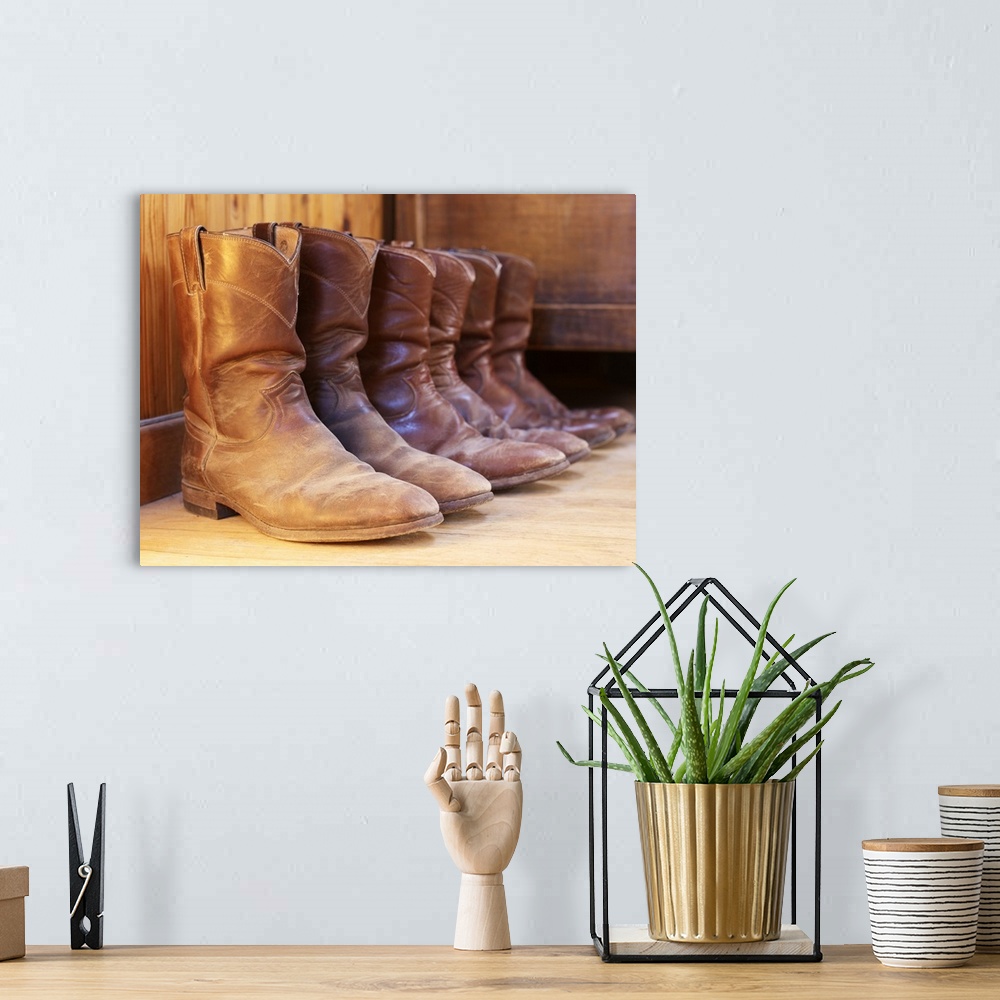 A bohemian room featuring Cowboy Boots