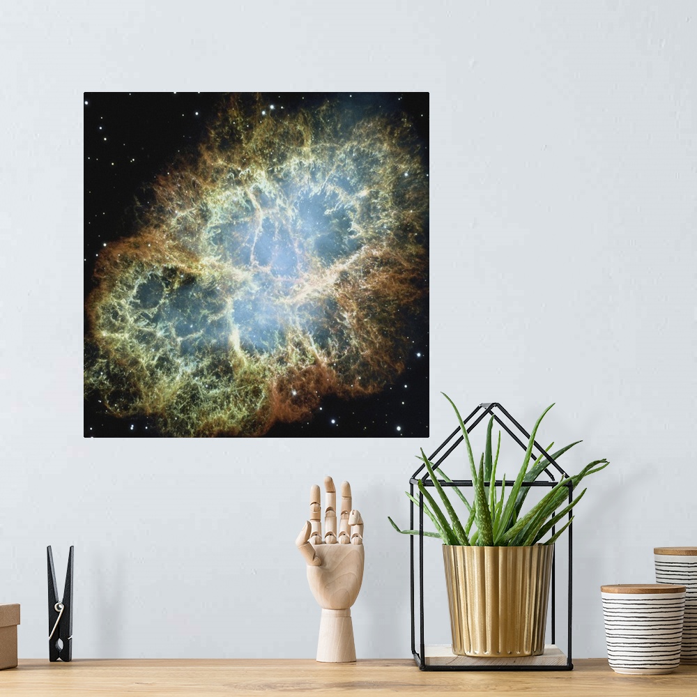 A bohemian room featuring Crab Nebula (exploding star)