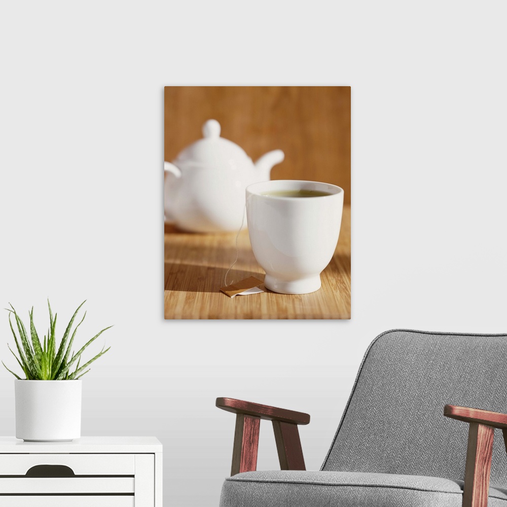 A modern room featuring Cup of Tea and a Teapot