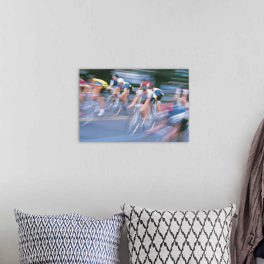 A bohemian room featuring Cycle Race