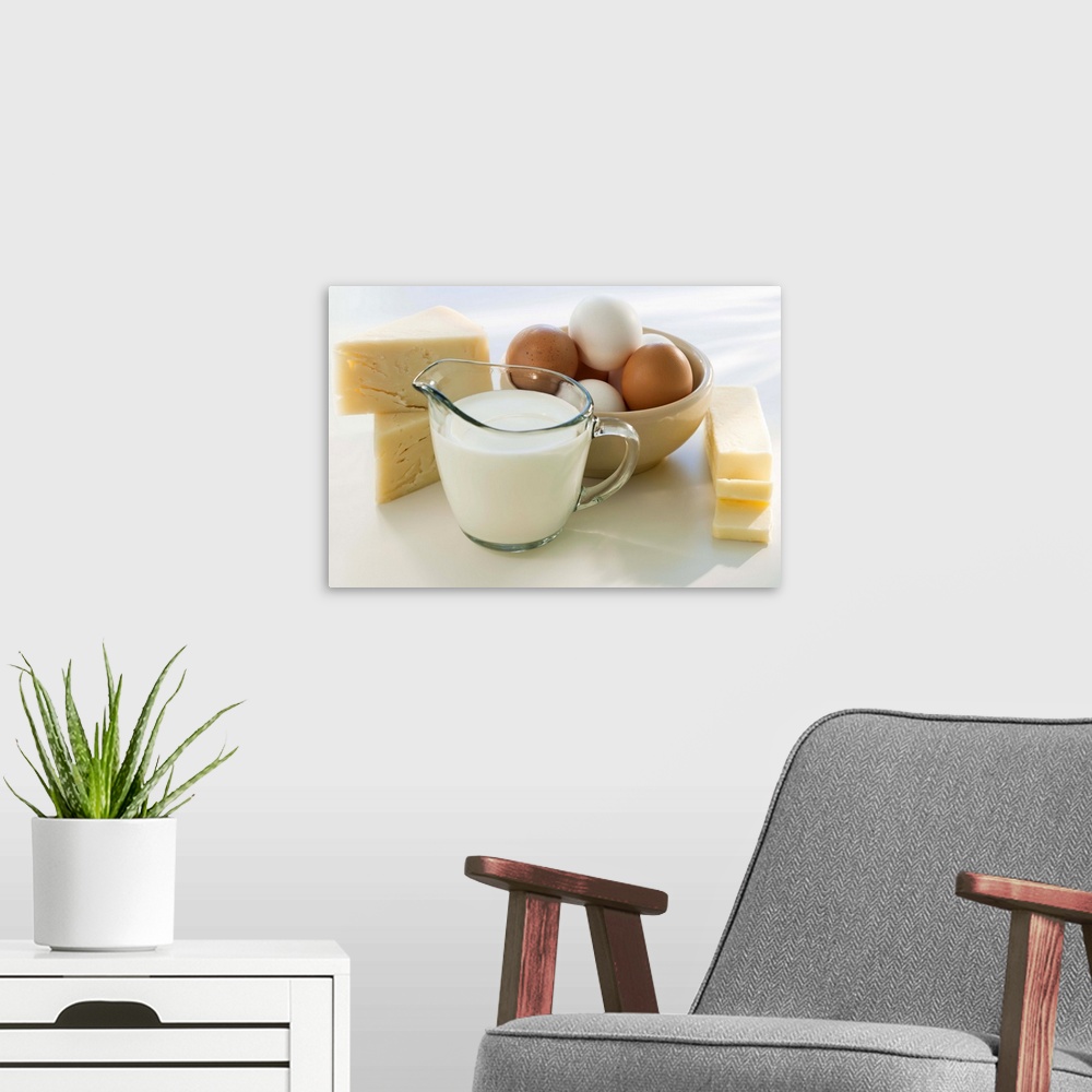 A modern room featuring Dairy Products