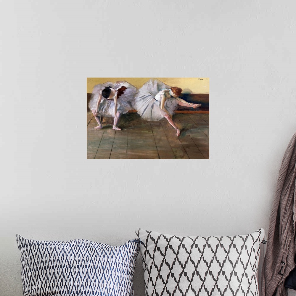 A bohemian room featuring Dancers By Edgar Degas