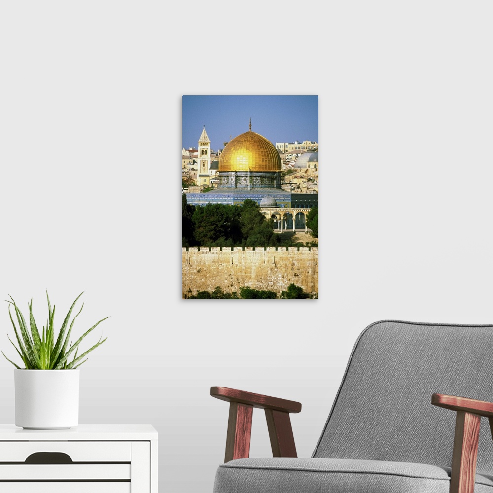A modern room featuring Dome of the Rock Muslim Shrine, Jerusalem, Israel