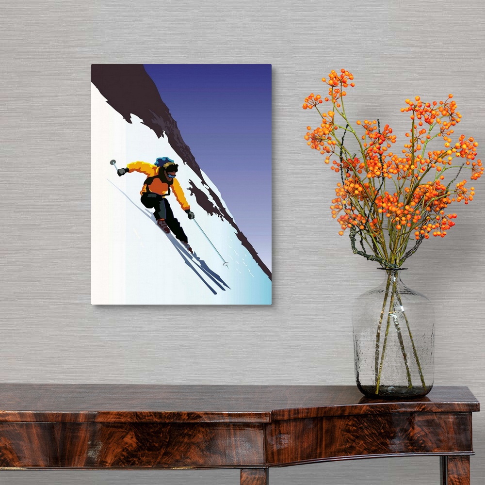A traditional room featuring Downhill Skiing