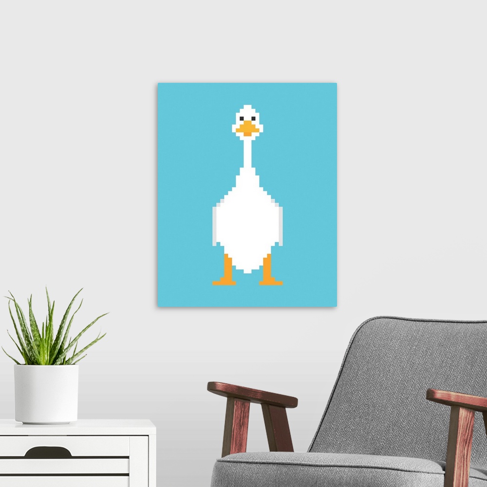 A modern room featuring Duck Duck Goose