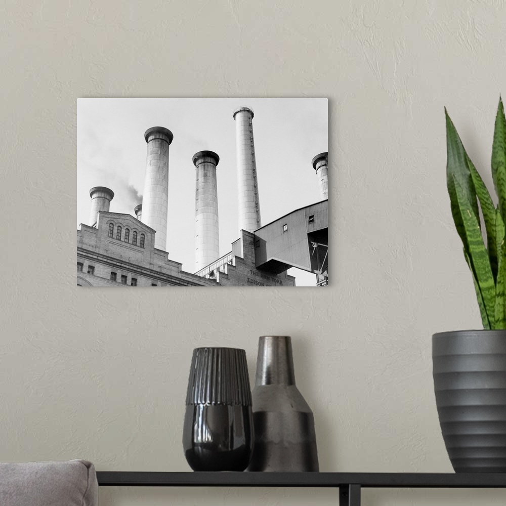 A modern room featuring Edison Power Plant On East River