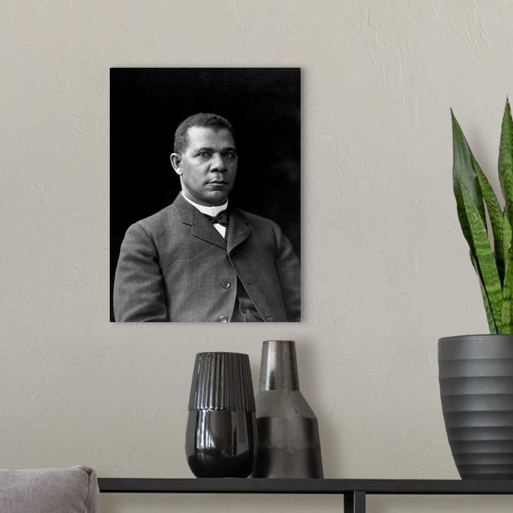 A modern room featuring Educator And Writer Booker T. Washington
