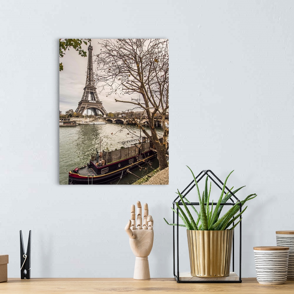 A bohemian room featuring Eiffel Tower and Paris in Autumn