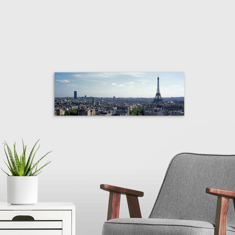 A modern room featuring Eiffel Tower in Paris