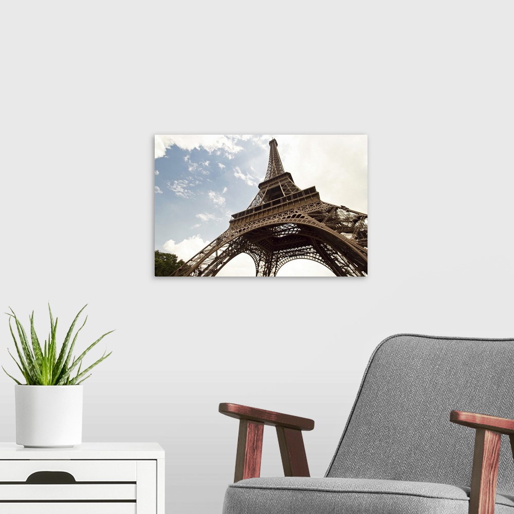 A modern room featuring Eiffel Tower in Paris, France.