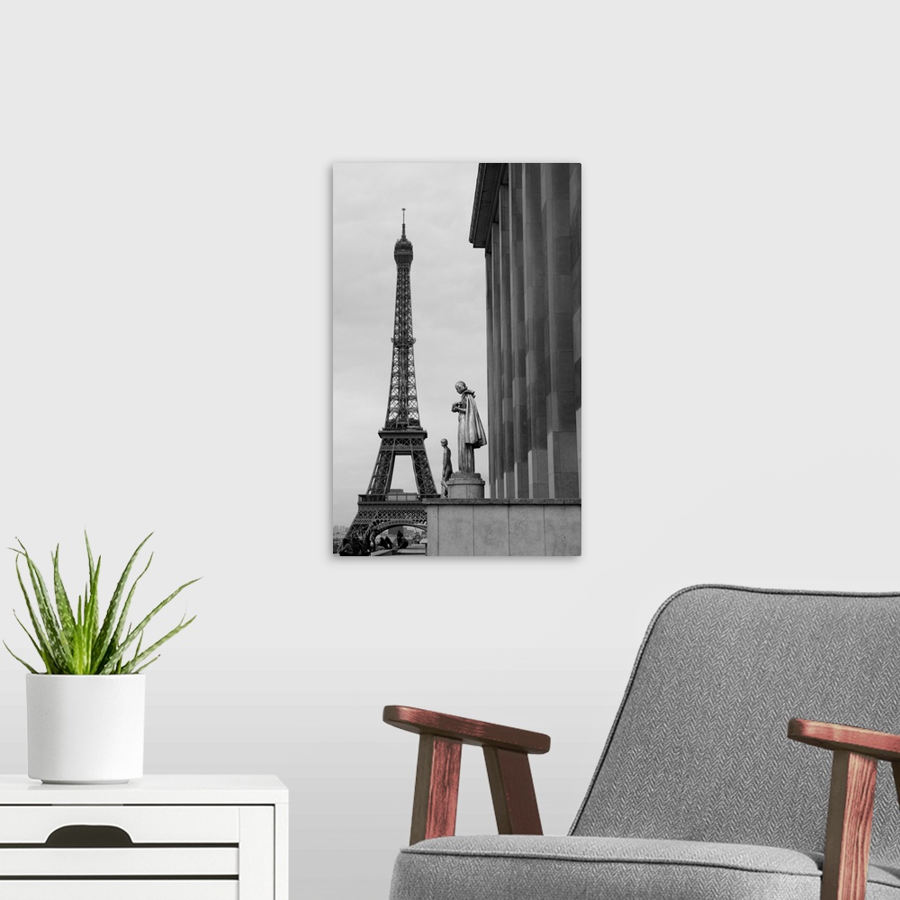 A modern room featuring Eiffel Tower is a 19th century iron lattice tower located on the Champ de Mars in Paris that has ...
