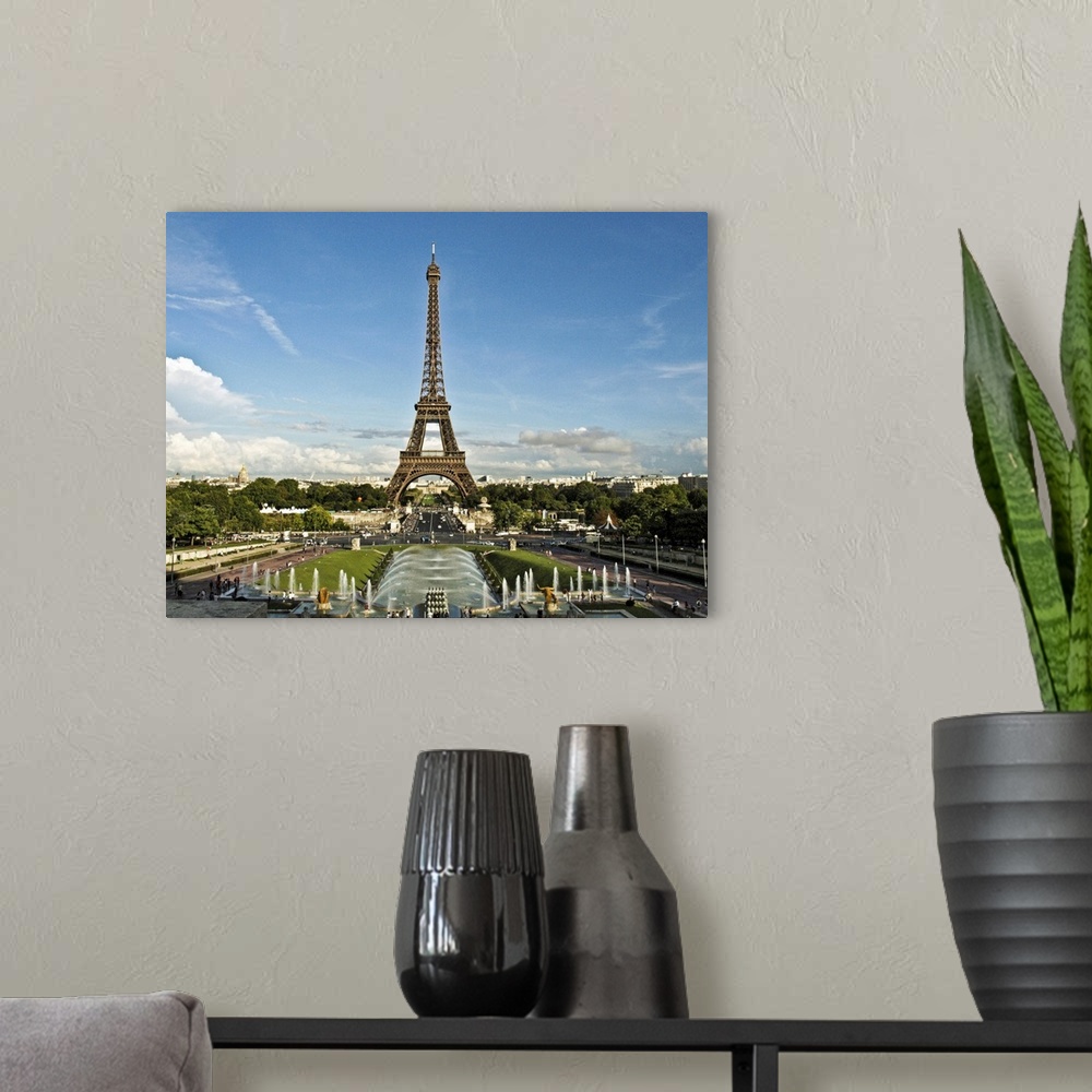 A modern room featuring Eiffel Tower, Paris.