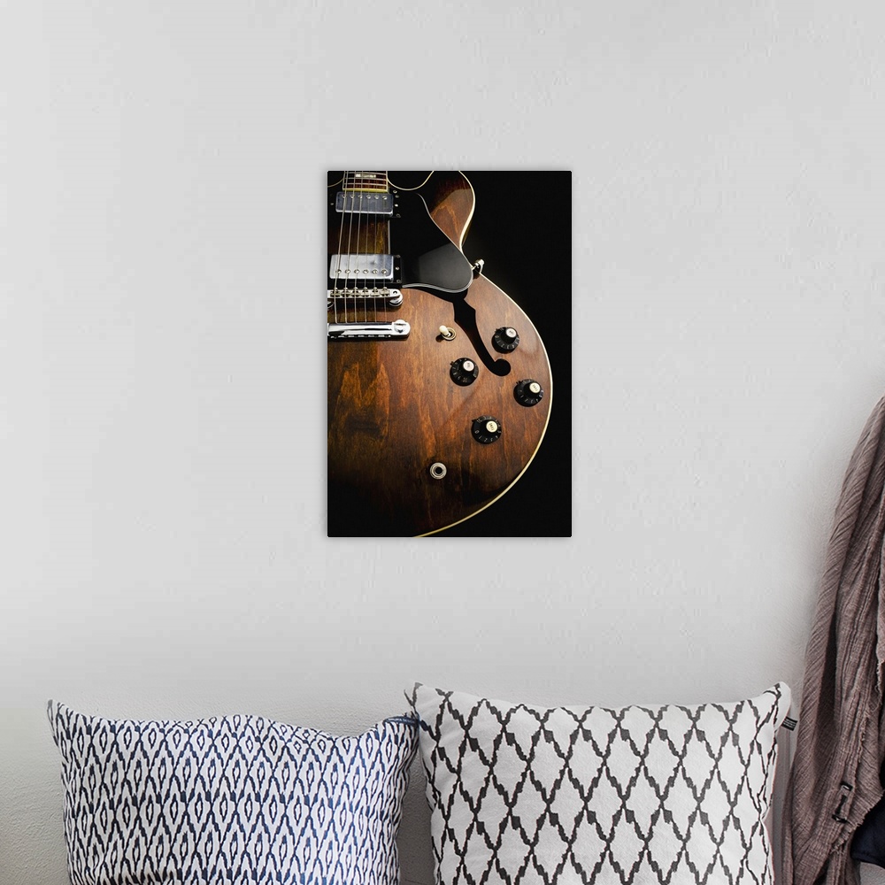 A bohemian room featuring Electric guitar