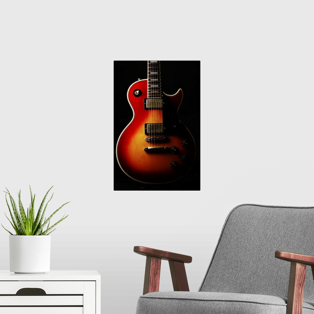 A modern room featuring Guitar Instruments Product Shot