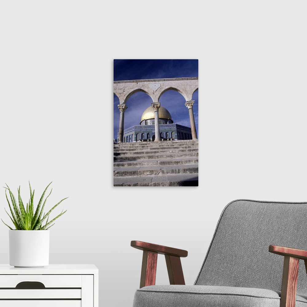A modern room featuring Entrance to Dome of the Rock, Jerusalem, Israel, (Low angle view)