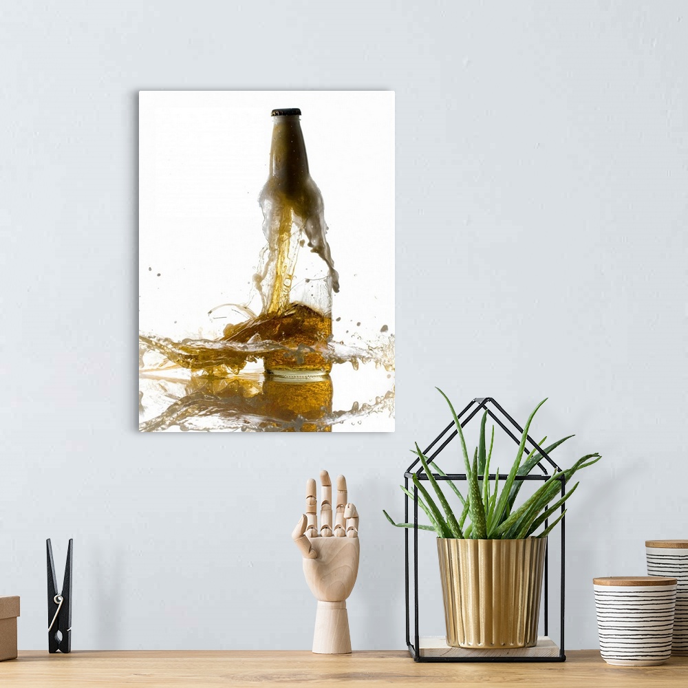 A bohemian room featuring Exploding beer bottle