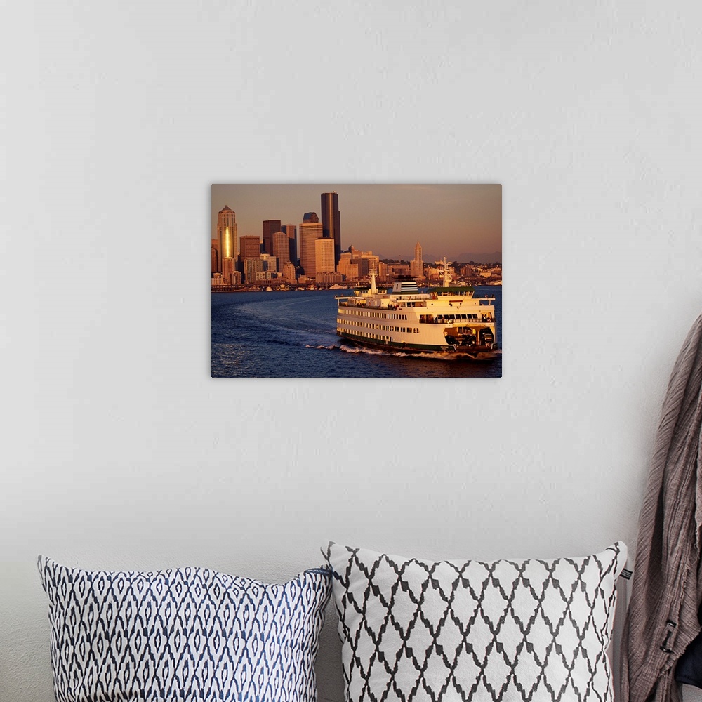 A bohemian room featuring Ferry Boat In Elliot Bay