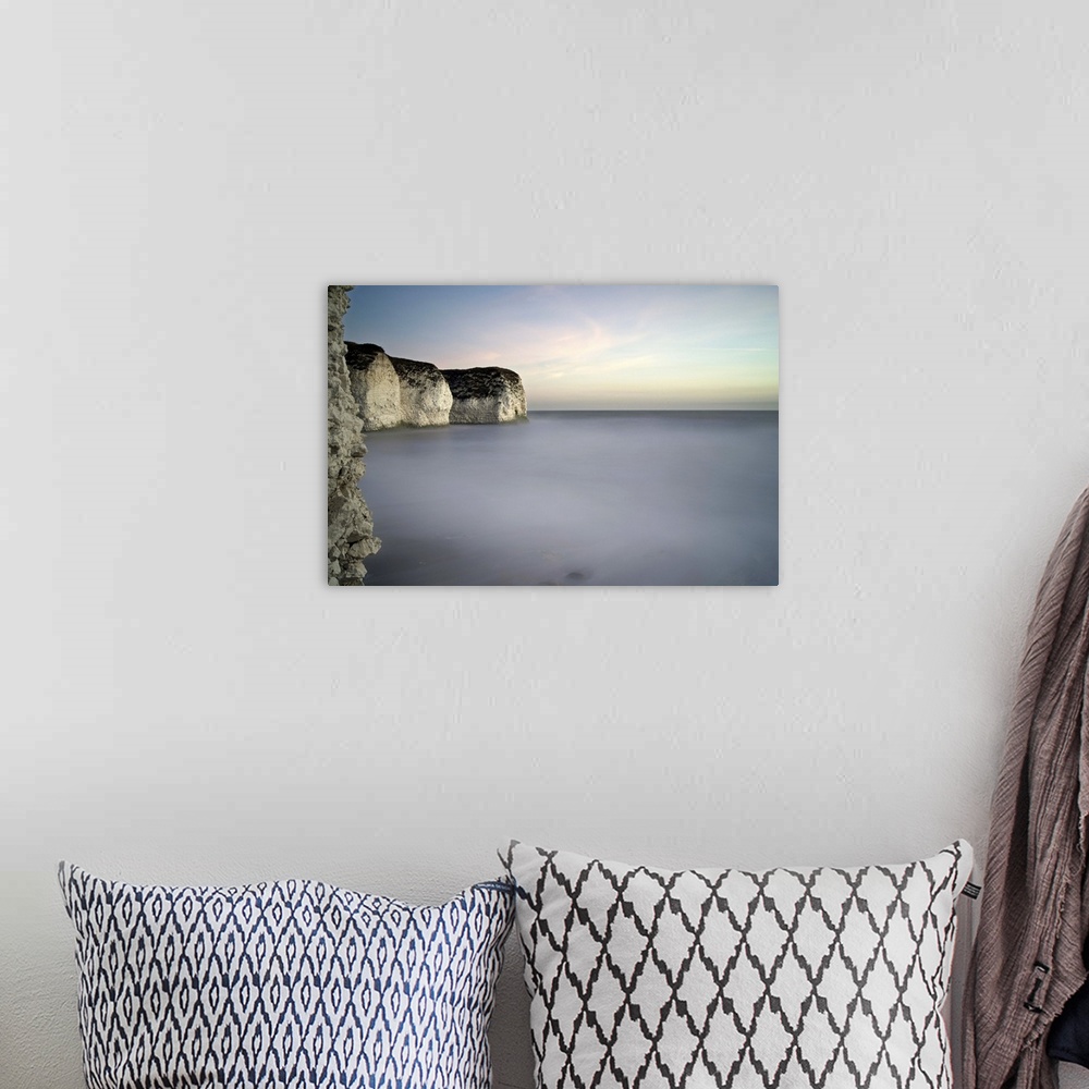 A bohemian room featuring Flamborough cliffs at sunrise on east coast of Yorkshire.