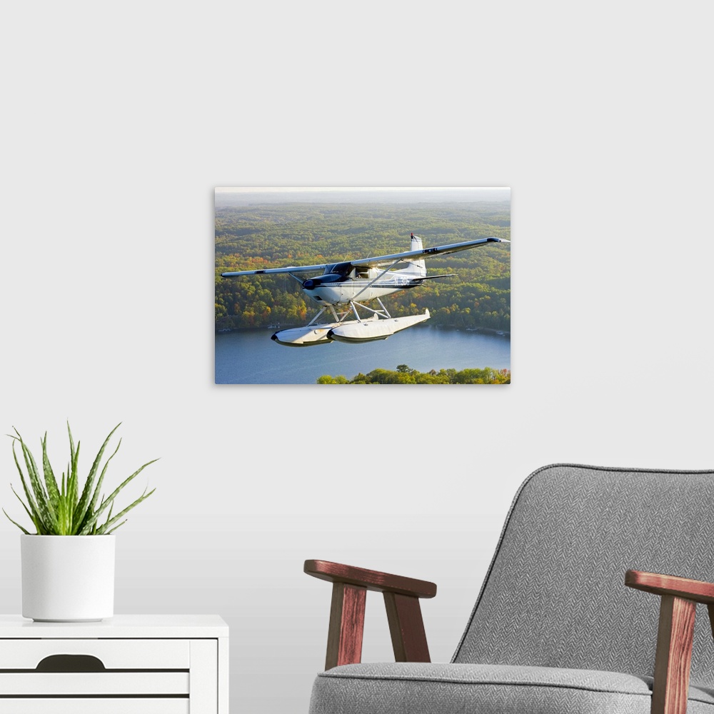 A modern room featuring Floatplane