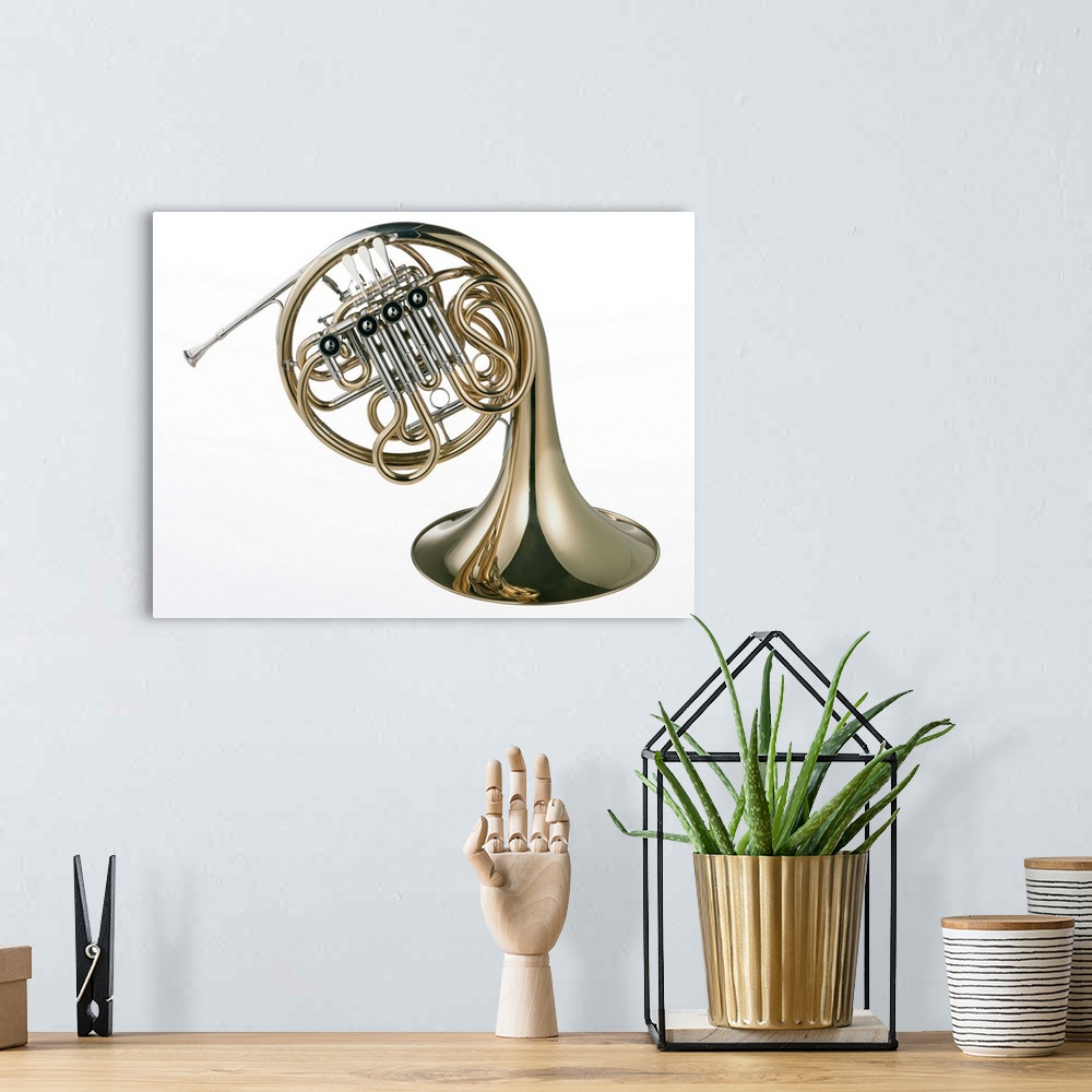 A bohemian room featuring French Horn