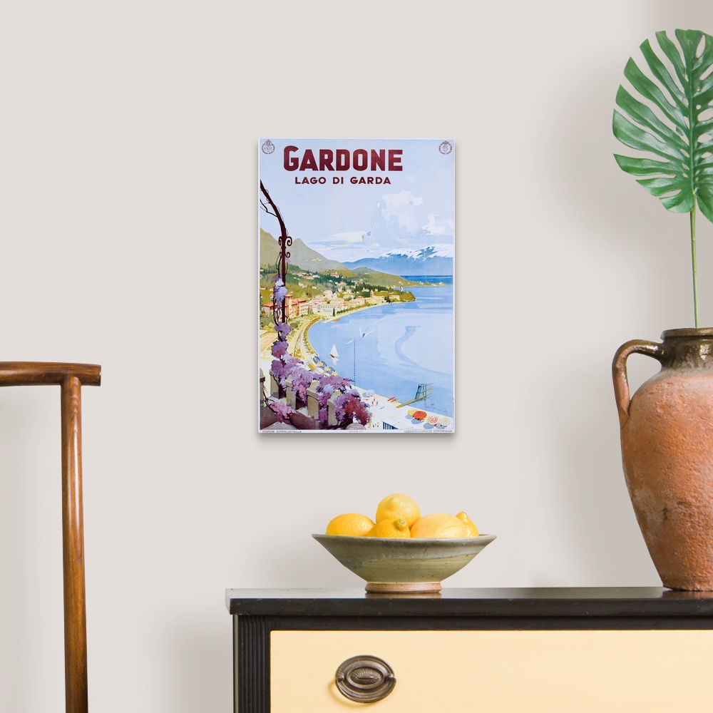 A traditional room featuring Gardone Lago Di Garda Poster