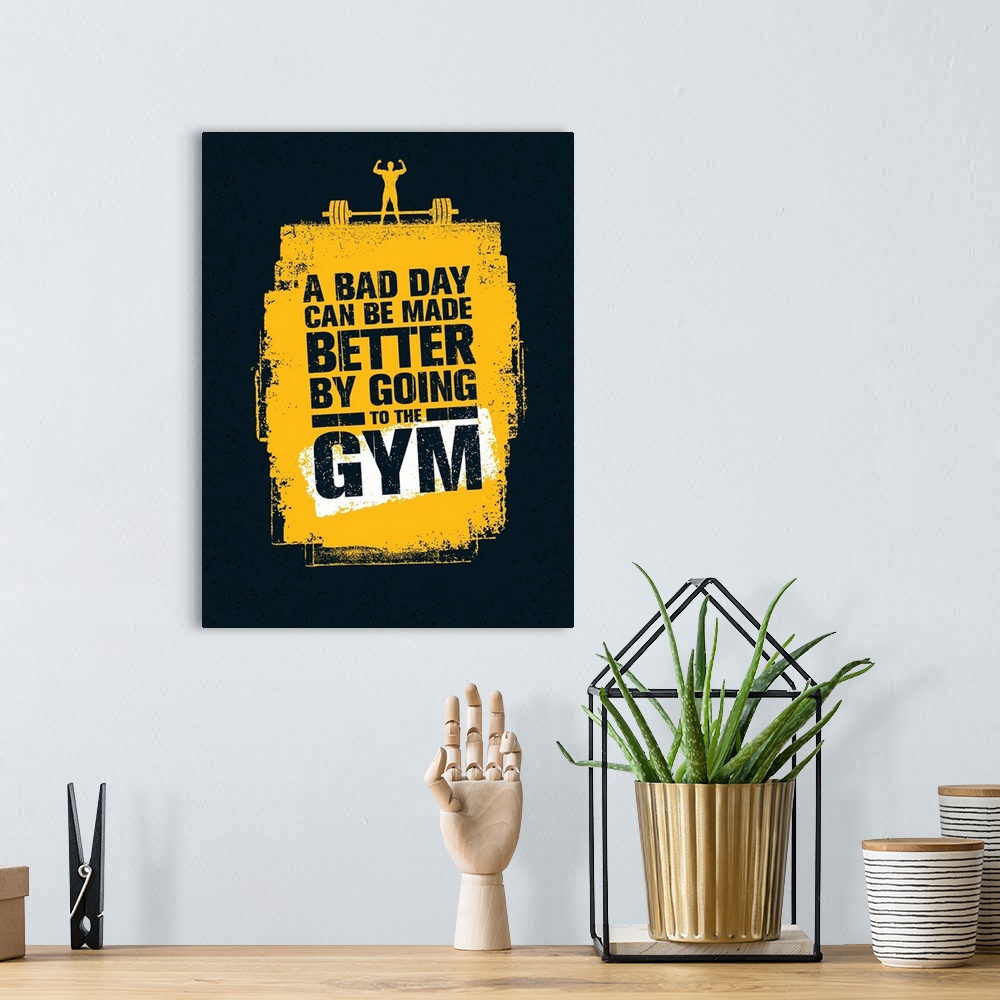 A bohemian room featuring Go To The Gym