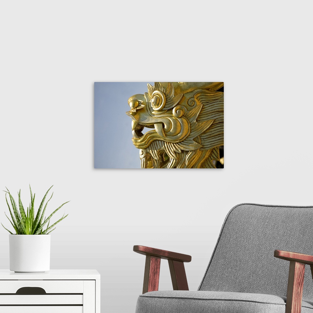 A modern room featuring Gold Dragon
