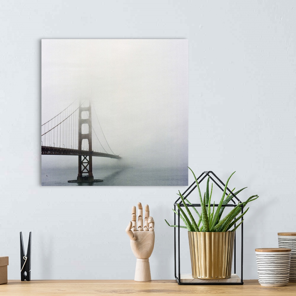 A bohemian room featuring Golden gate bridge, San Francisco, California.