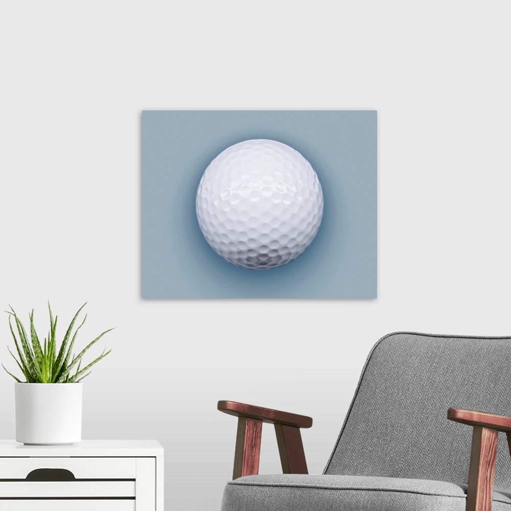 A modern room featuring Golf Ball