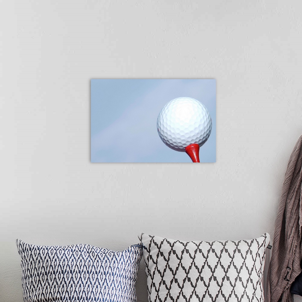 A bohemian room featuring Golf ball and tee