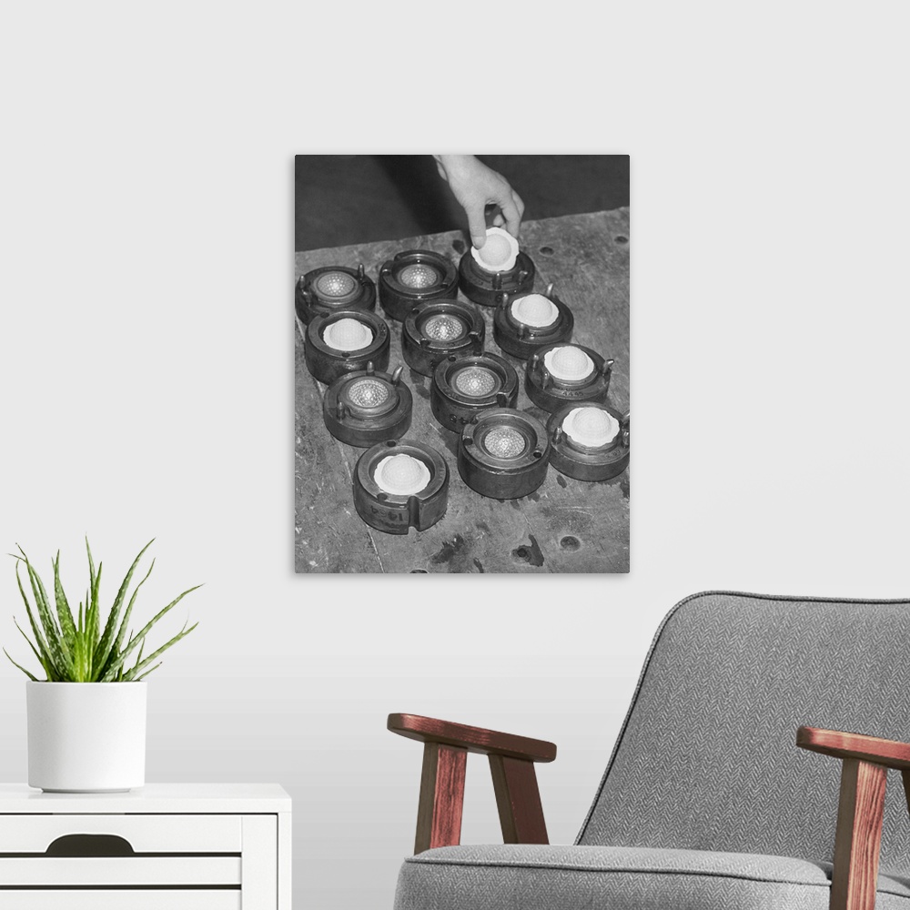 A modern room featuring Golf Balls In Molds