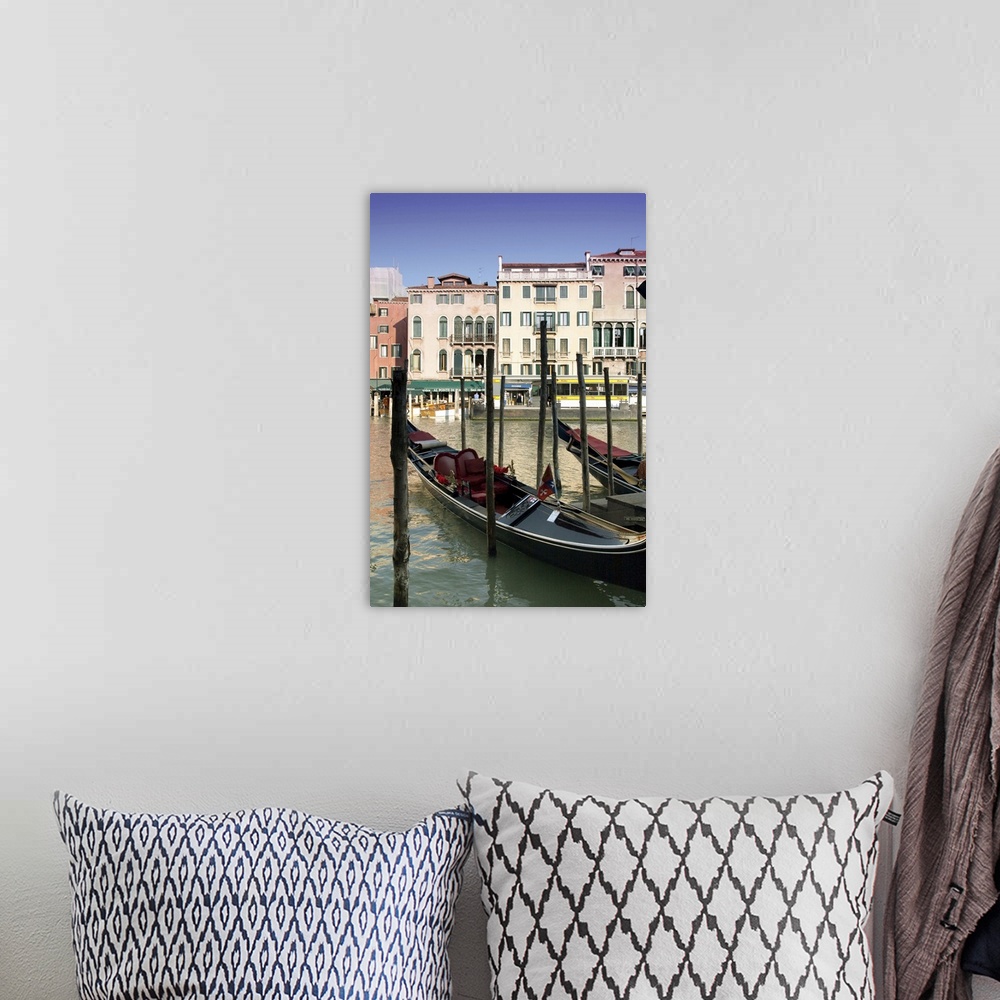 A bohemian room featuring Venice Italy gondola cannal water construction architecture city veneto europe pole stuck boat sh...