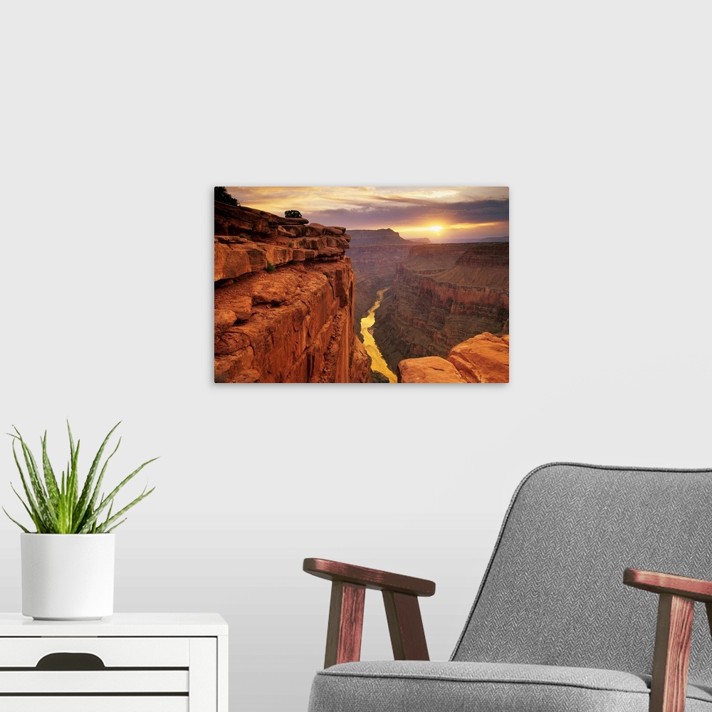 A modern room featuring Grand Canyon From Toroweap Point