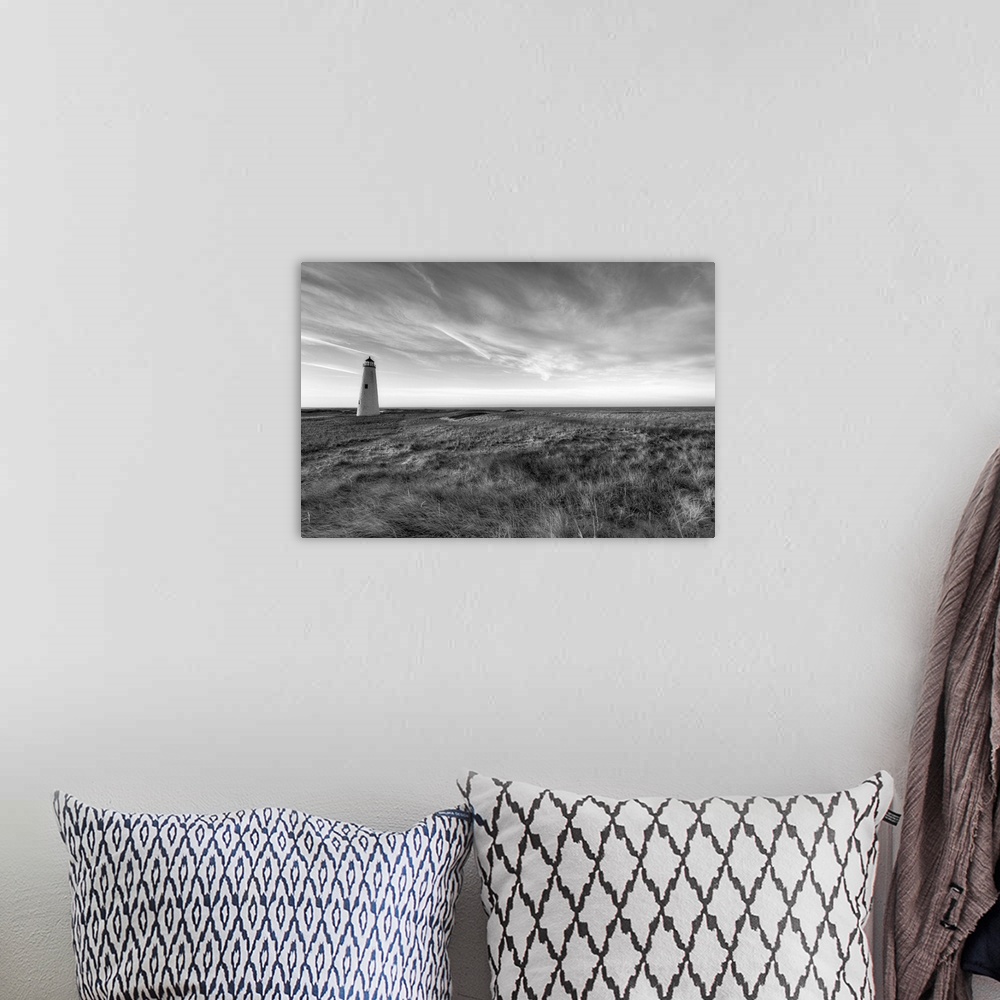 A bohemian room featuring Great Point Lighthouse, lighthouse, Nantucket, Winter