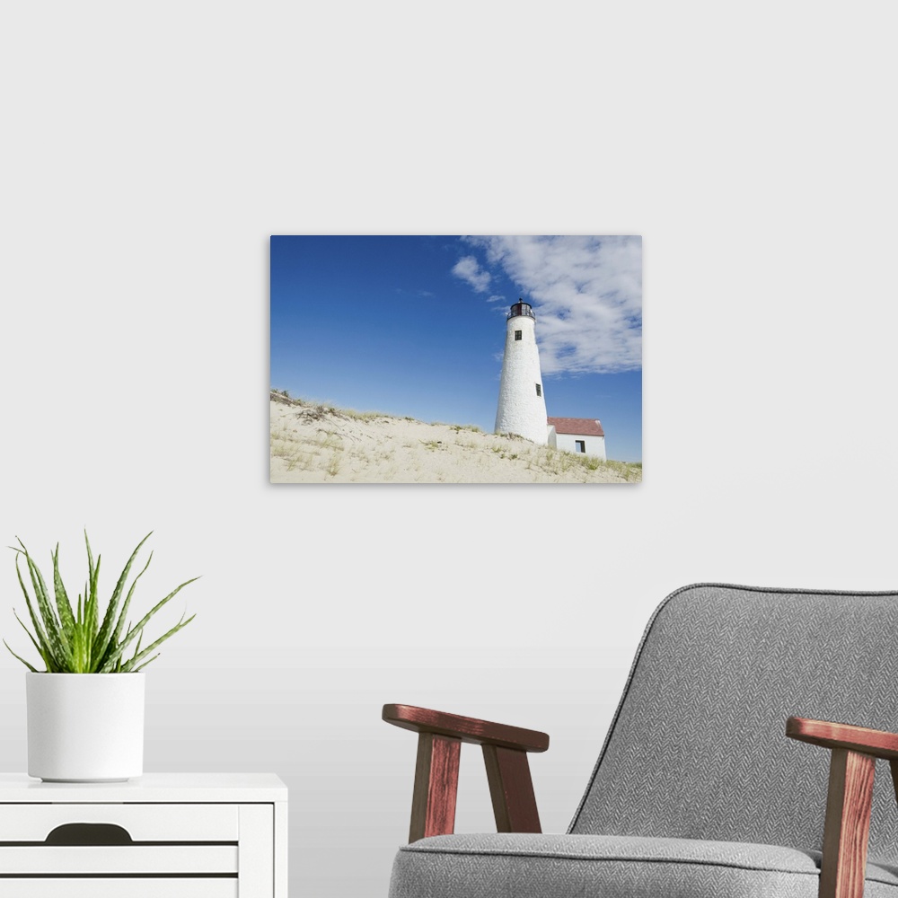 A modern room featuring Great Point Lighthouse, Nantucket Island, Massachusetts USA
