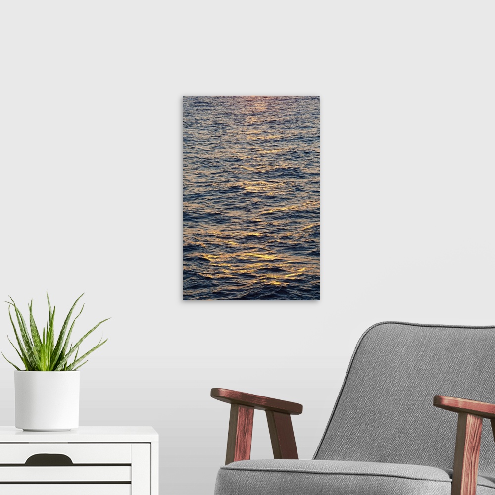A modern room featuring Greece, Aegean Sea at sunset