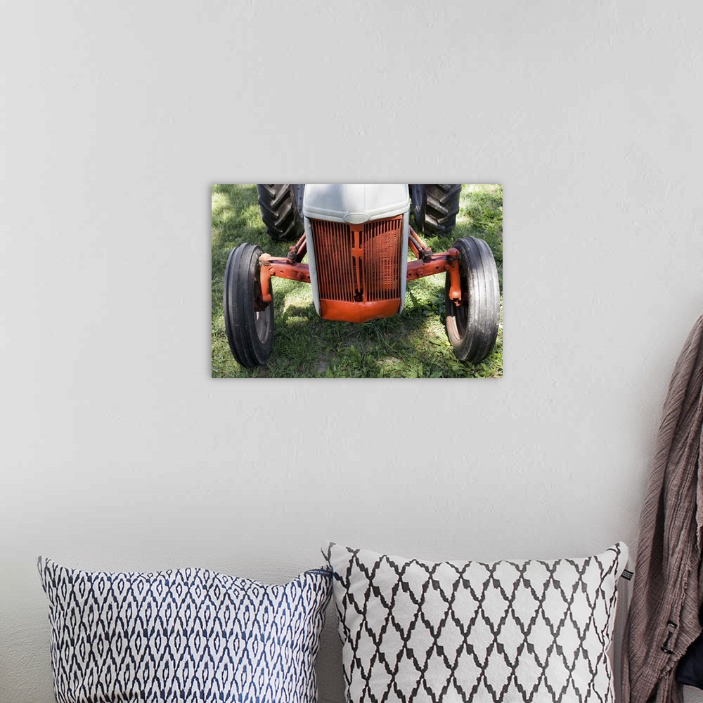 A bohemian room featuring Grill of tractor