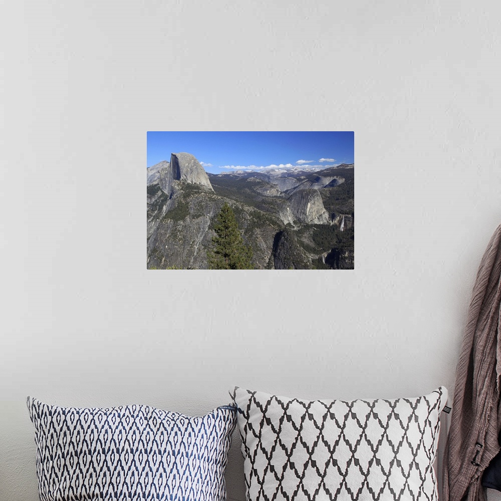 A bohemian room featuring Half Dome, Nevada Falls and Vernal Falls from Glacier Point, Yosemite National Park.