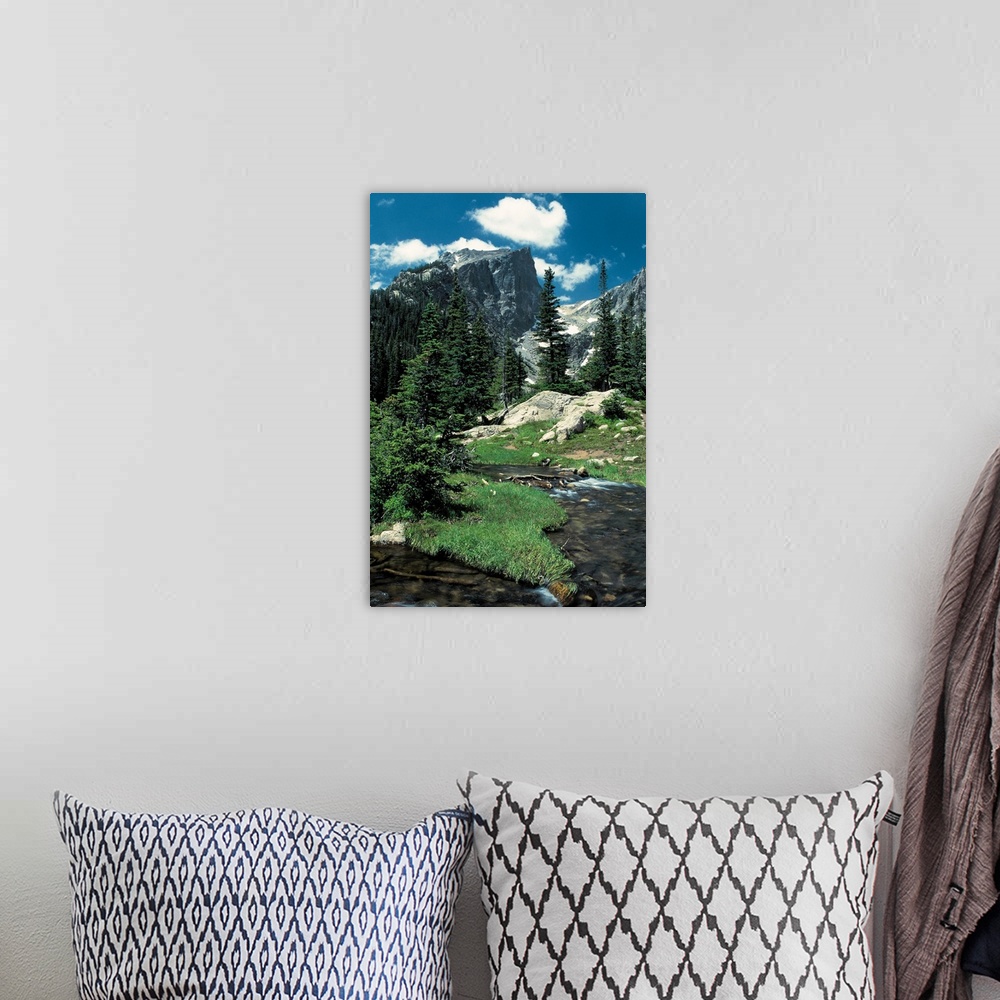 A bohemian room featuring Hallett Peak , Rocky Mountain National Park , Colorado