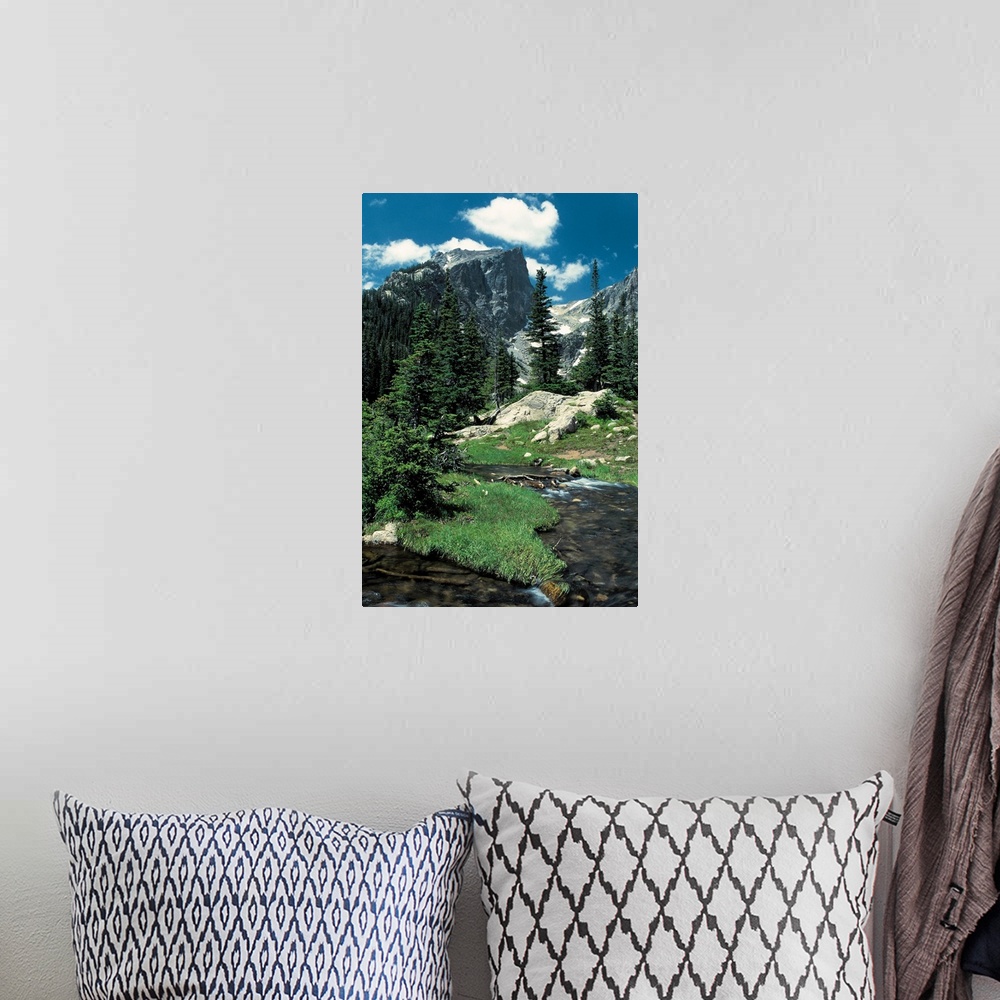 A bohemian room featuring Hallett Peak , Rocky Mountain National Park , Colorado