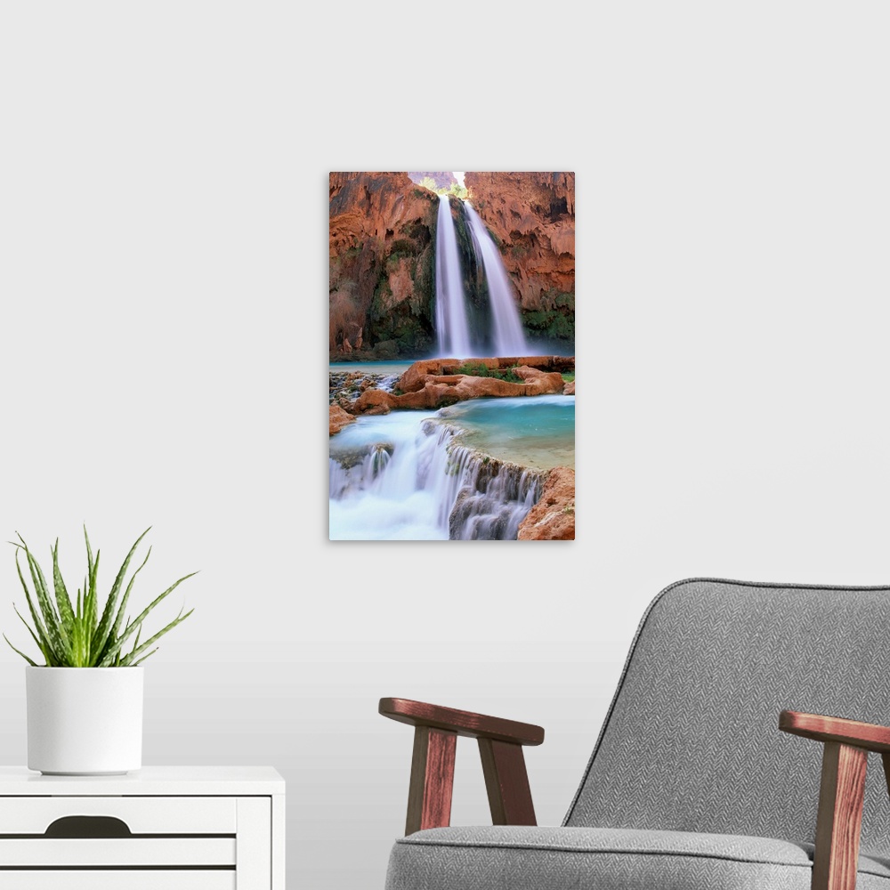 A modern room featuring Havasu Falls
