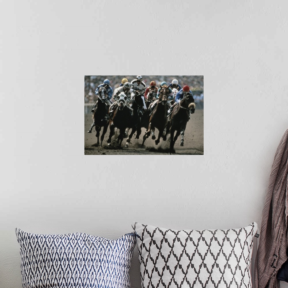 A bohemian room featuring Horse race in California