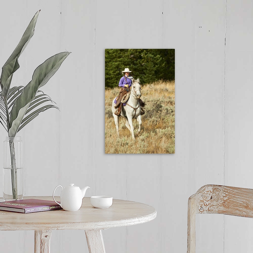 A farmhouse room featuring Horseback Rider