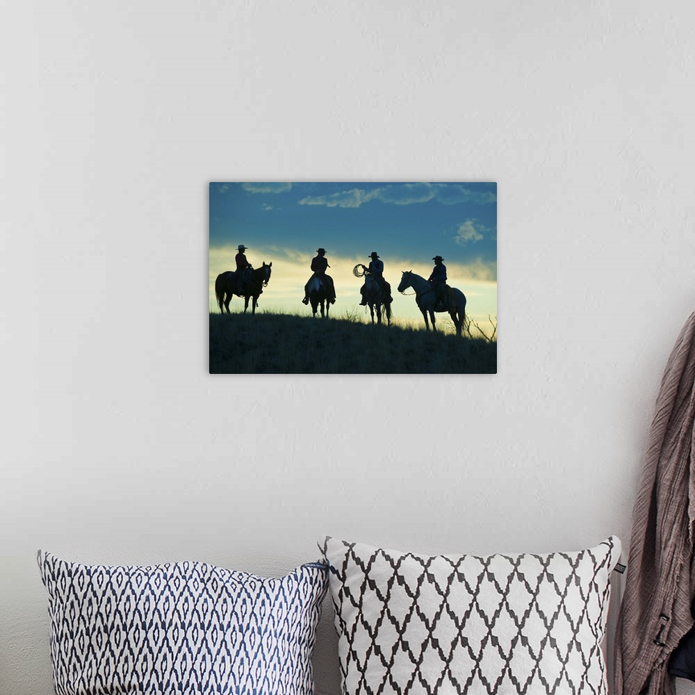A bohemian room featuring Horseback Riders