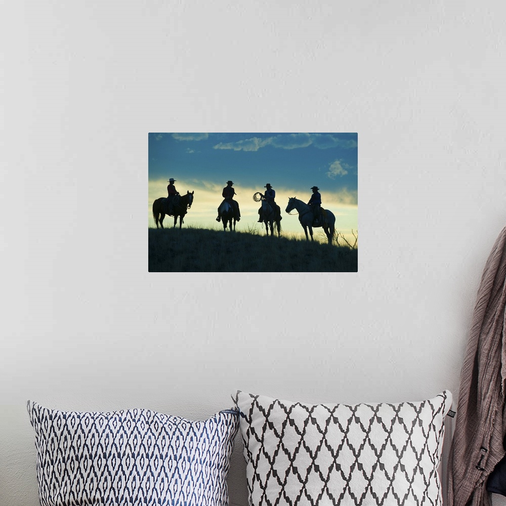 A bohemian room featuring Horseback Riders