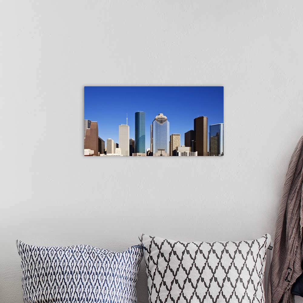 A bohemian room featuring Houston skyline, Texas